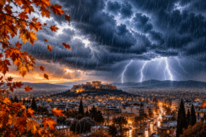 Φθινοπωρινό «μπλόκο» προ των πυλών: Έρχεται ισχυρή κακοκαιρία με βροχές, καταιγίδες και αισθητή πτώση της θερμοκρασίας